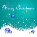download Christmas Card clipart image with 180 hue color