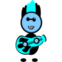 download Rockstar clipart image with 180 hue color