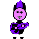 download Rockstar clipart image with 270 hue color