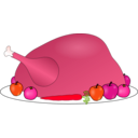 download Turkey Platter 01 With Fruit And Vegitables 01 clipart image with 315 hue color
