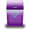 download Blue Trash Can clipart image with 90 hue color