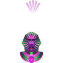 download Sphinx clipart image with 270 hue color