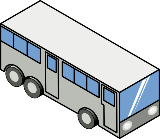 Bus Isometric Icon