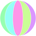 download Beach Ball clipart image with 135 hue color