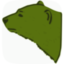 download Bear Head clipart image with 45 hue color