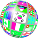 download Globe Of Flags clipart image with 135 hue color