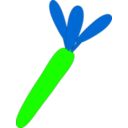 download Carrot clipart image with 90 hue color
