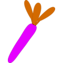 download Carrot clipart image with 270 hue color