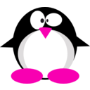 download Tux clipart image with 270 hue color