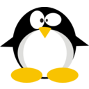 download Tux clipart image with 0 hue color