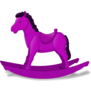download Rockinghorse Two Versions clipart image with 270 hue color