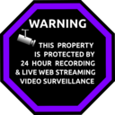 download English Security Sticker clipart image with 270 hue color