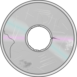 Severely Damaged Compact Disc
