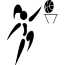 download Basketball And Woman clipart image with 180 hue color
