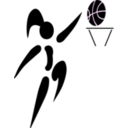 download Basketball And Woman clipart image with 270 hue color