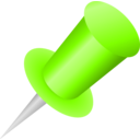 download Push Pin Icon clipart image with 90 hue color