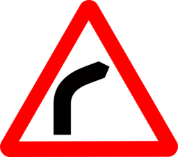 Roadsign Curve Ahead