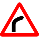 Roadsign Curve Ahead