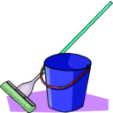 download Mop And Bucket clipart image with 90 hue color