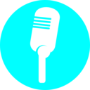 download Icon Microphone clipart image with 180 hue color