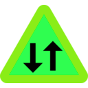 download Arrowup Arrowdown Directional Sign clipart image with 90 hue color
