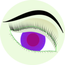 download Eye clipart image with 90 hue color