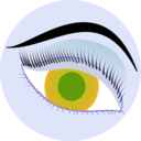 download Eye clipart image with 225 hue color