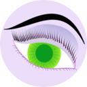 download Eye clipart image with 270 hue color