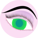 download Eye clipart image with 315 hue color