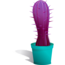 download Cactus clipart image with 180 hue color