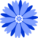 download Flower clipart image with 225 hue color