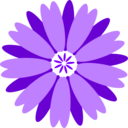 download Flower clipart image with 270 hue color