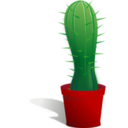 download Cactus clipart image with 0 hue color