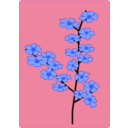 download Flower Flowers Sakura clipart image with 225 hue color