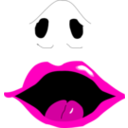 download Nose And Mouth clipart image with 315 hue color
