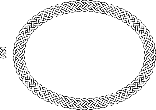 4 Plait Border Oval