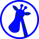 download Giraffe Head clipart image with 180 hue color