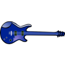 download Bass Guitar clipart image with 225 hue color