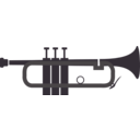 download Trumpet clipart image with 90 hue color