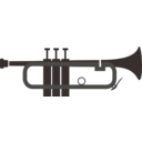 download Trumpet clipart image with 180 hue color