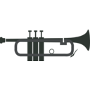 download Trumpet clipart image with 315 hue color