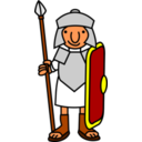 download Roman Soldier clipart image with 0 hue color