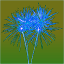 download Firework clipart image with 180 hue color