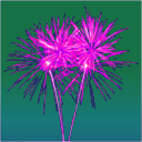download Firework clipart image with 270 hue color