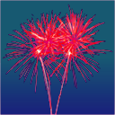 download Firework clipart image with 315 hue color