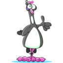 download Penguin O K clipart image with 315 hue color