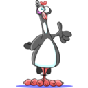 download Penguin O K clipart image with 0 hue color