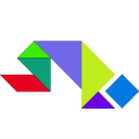 download Tangram clipart image with 45 hue color