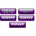 download Buttons Winter clipart image with 45 hue color