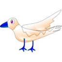 download Bird clipart image with 180 hue color